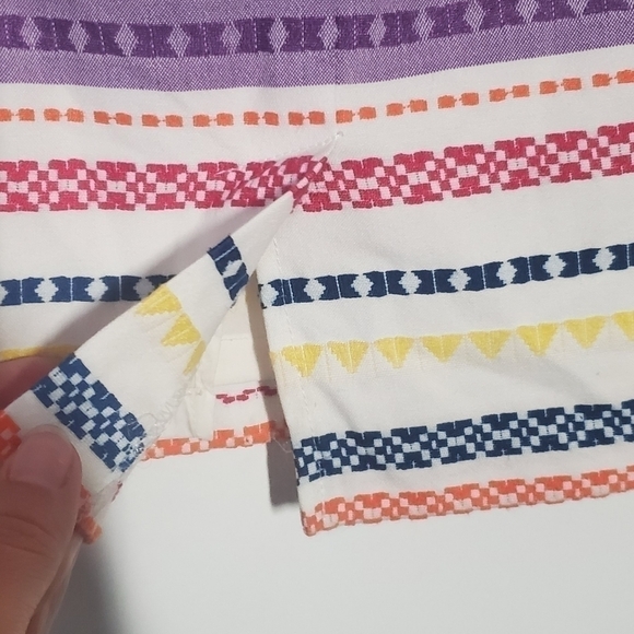 Tristan Pencil Skirt Colourful Stripes Size 2 - Picture 3 of 6